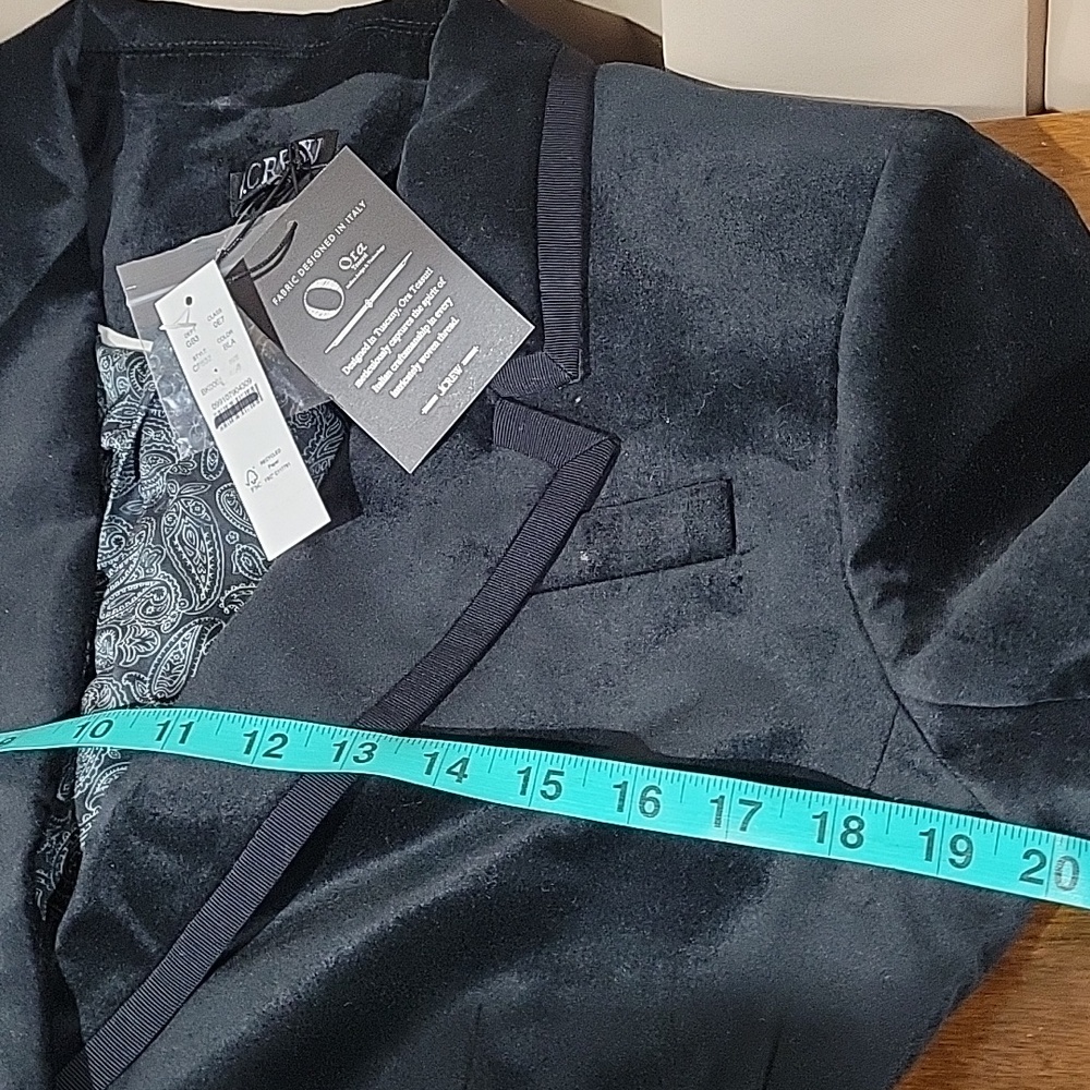 J Crew Madelyn blazer in velvet CP832 Size 8 NWT Black - Picture 5 of 8